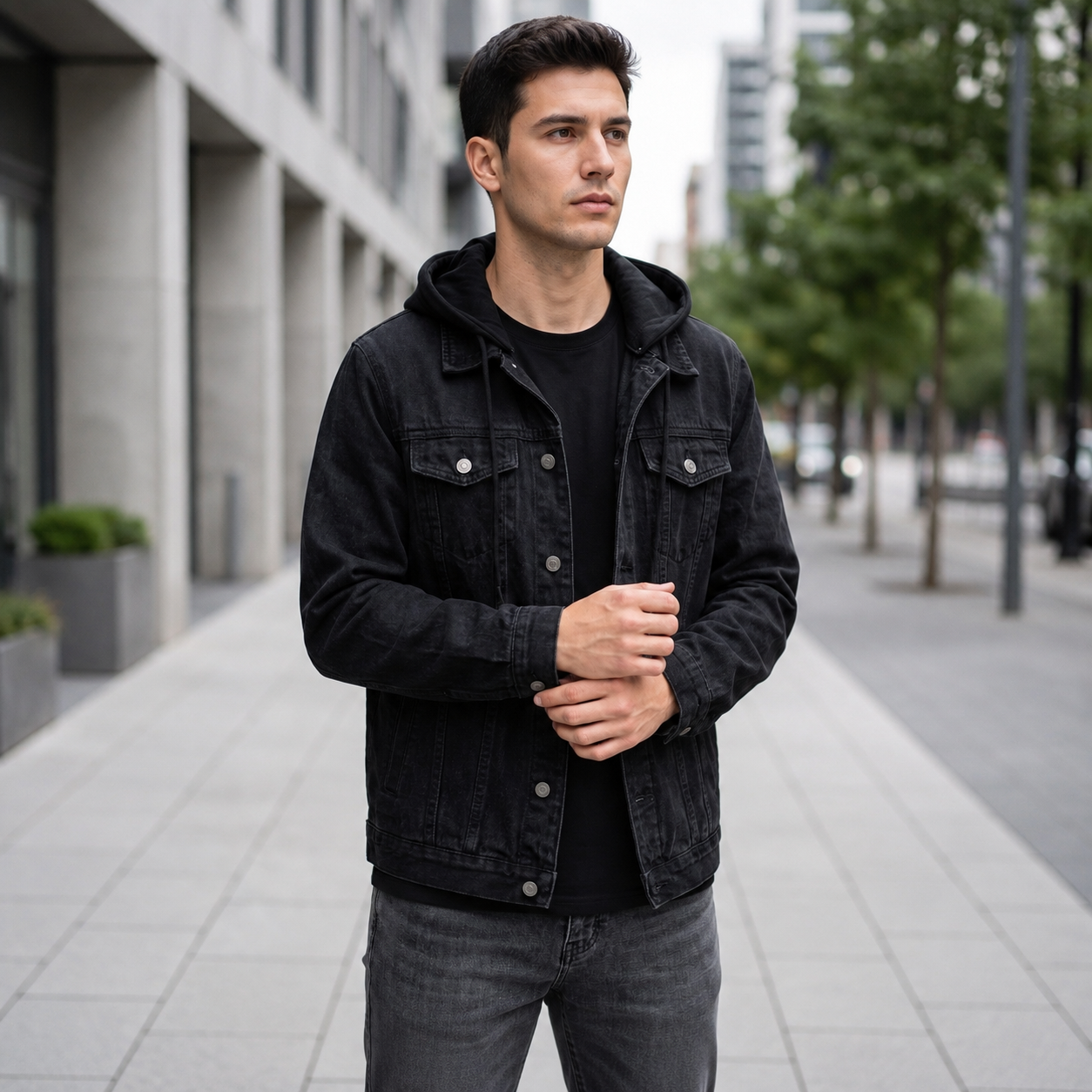 Outland Denim Hooded Jacket