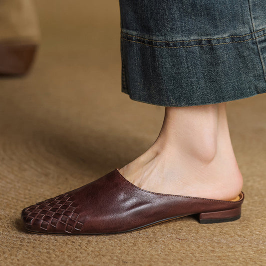 Belle Dalvi Woven Mules