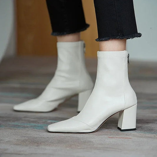 Belle Vela Suede Block Boots