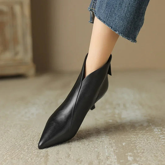Cara Square-Toe Ankle Boots
