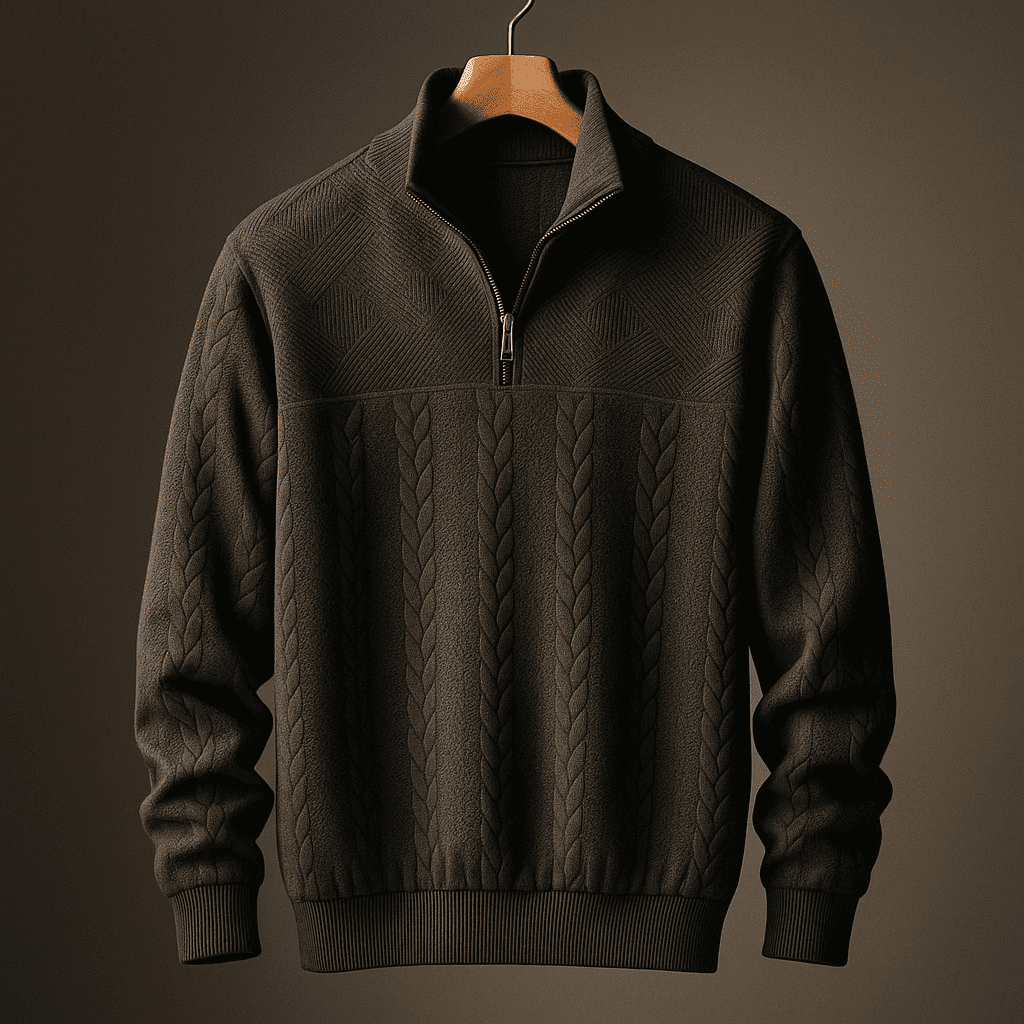Harbor Cable Knit Quarter-Zip