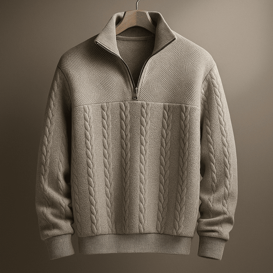 Harbor Cable Knit Quarter-Zip