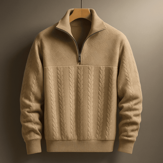 Harbor Cable Knit Quarter-Zip