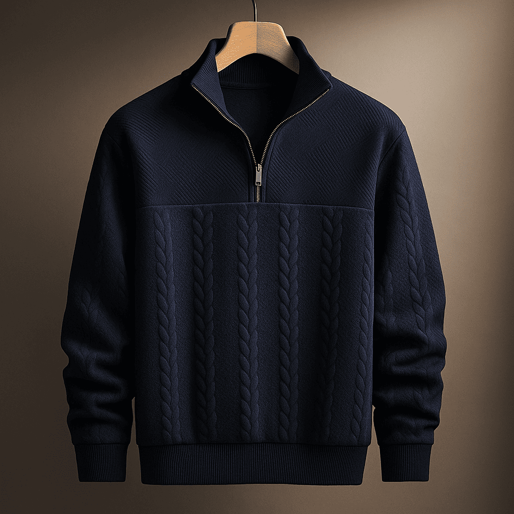 Harbor Cable Knit Quarter-Zip