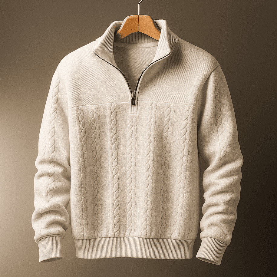 Harbor Cable Knit Quarter-Zip